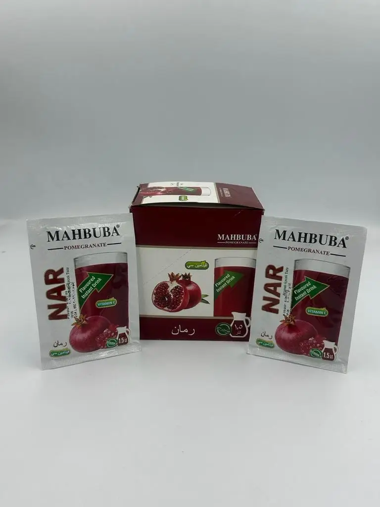 POMEGRANATE Flavoured Instant Drink Powder 9g x 24 pcs x 24 box Good Taste Different Flowers Powder Cold Drink Juice Cold Drink