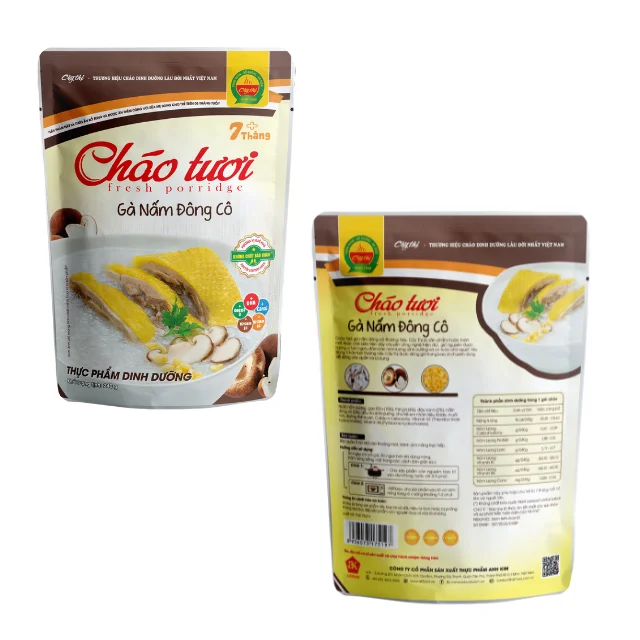 Chicken & Shiitake Mushroom Fresh Porridge ready to eat porridge High Specification No preservatives made in Vietnam