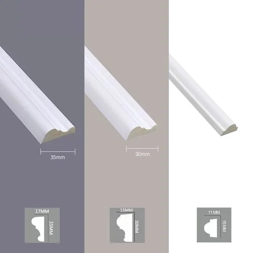 Hot Sale high quality  applies to bedroom decoration molding Cornice Crown Moulding white skirting board