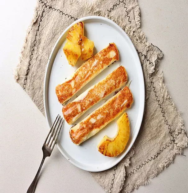 [Inno Food Korea]Grilled and eating Cham cheese for home party made in Korea