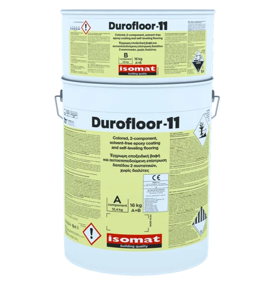 Colored, 2-component, solvent-free epoxy coating and self-leveling flooring | DUROFLOOR-11