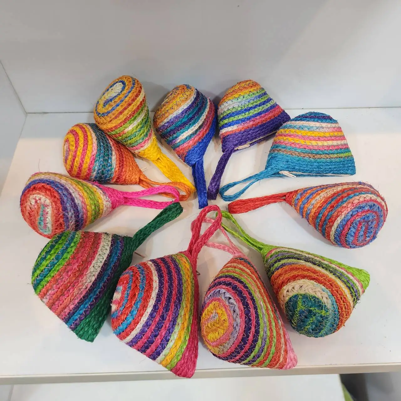 New Product Designer Bags Sisal Fiber Women Bag Wallet Bag Gifts Seasoning Product of Thailand Handmade