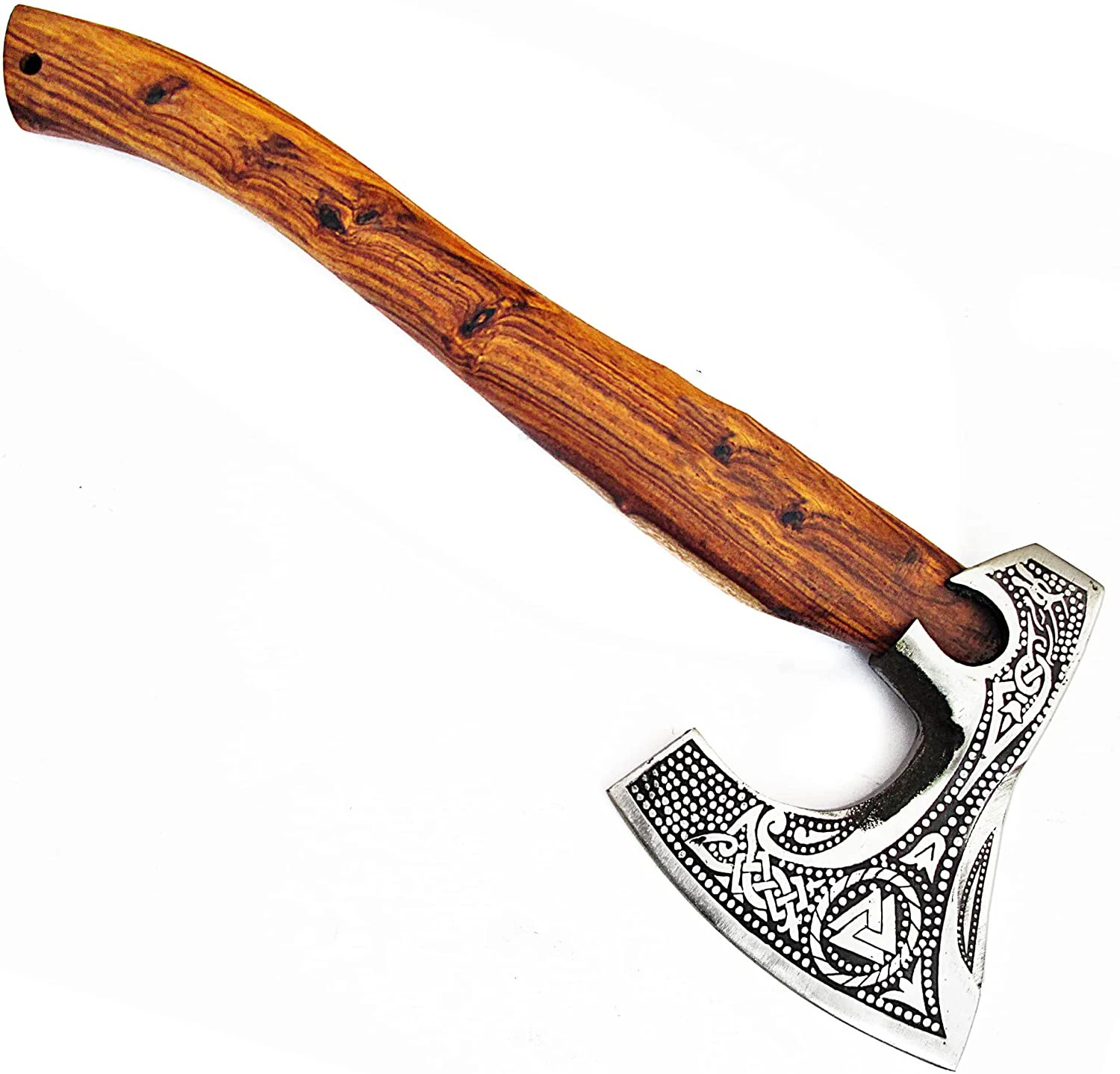 Custom Handmade D2 Steel Hunting Hand Forged Camping Axe Outdoor with rose wood handle