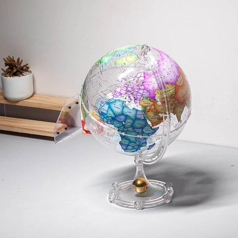 Wellfun With Wholesale Low Price Gift Box With Acrylic Novelty Gifts Decor Globe Earth Globe Decorative Photo Frame Globe