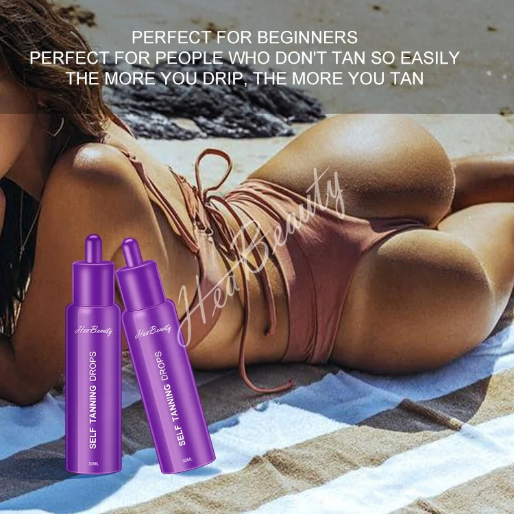 HEABEAUTY Moisturizer Combine Tanning Drops Peptide Tanning Oil Sun Vegan Self Tan Oil