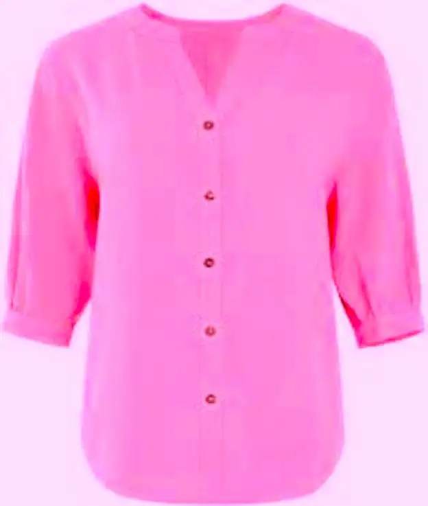 Ladies  solid colour  cotton button down shirt manufacturing In India cotton knitted viscose tops