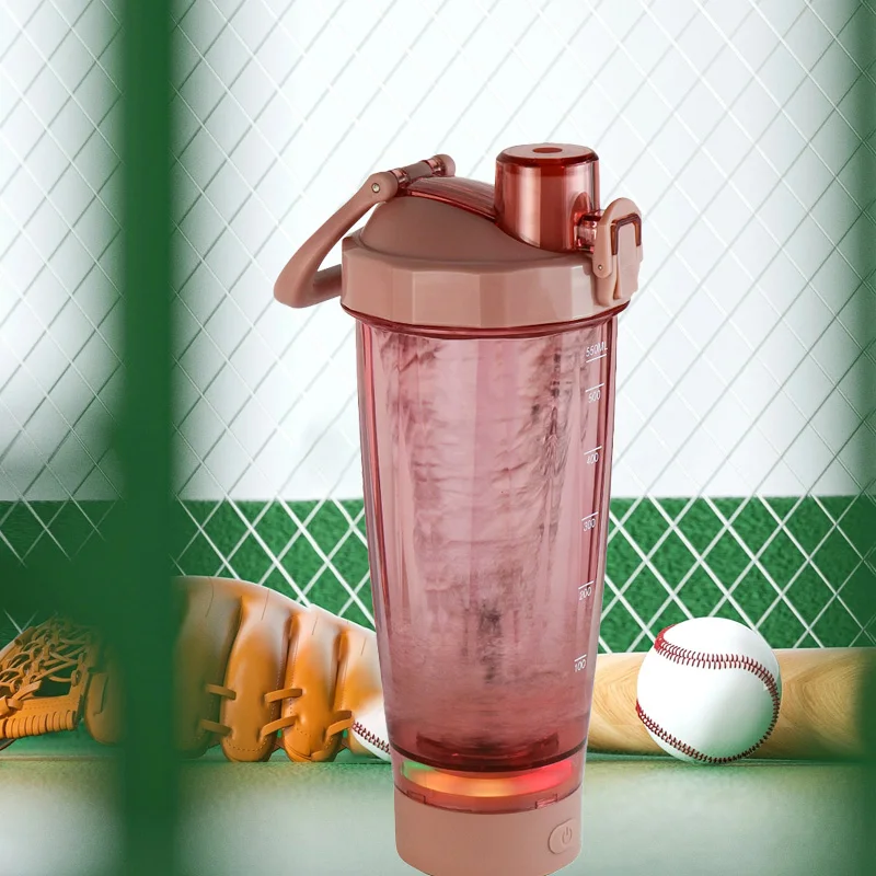 Manufacturer wholesale USB charging shaker cup fitness bottle protein powder milkshake 600ml electric shaker bottle