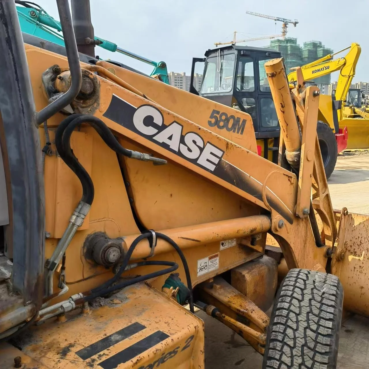 Low price 4x4 used case 580 backhoe excavator loader sale 580m 580L