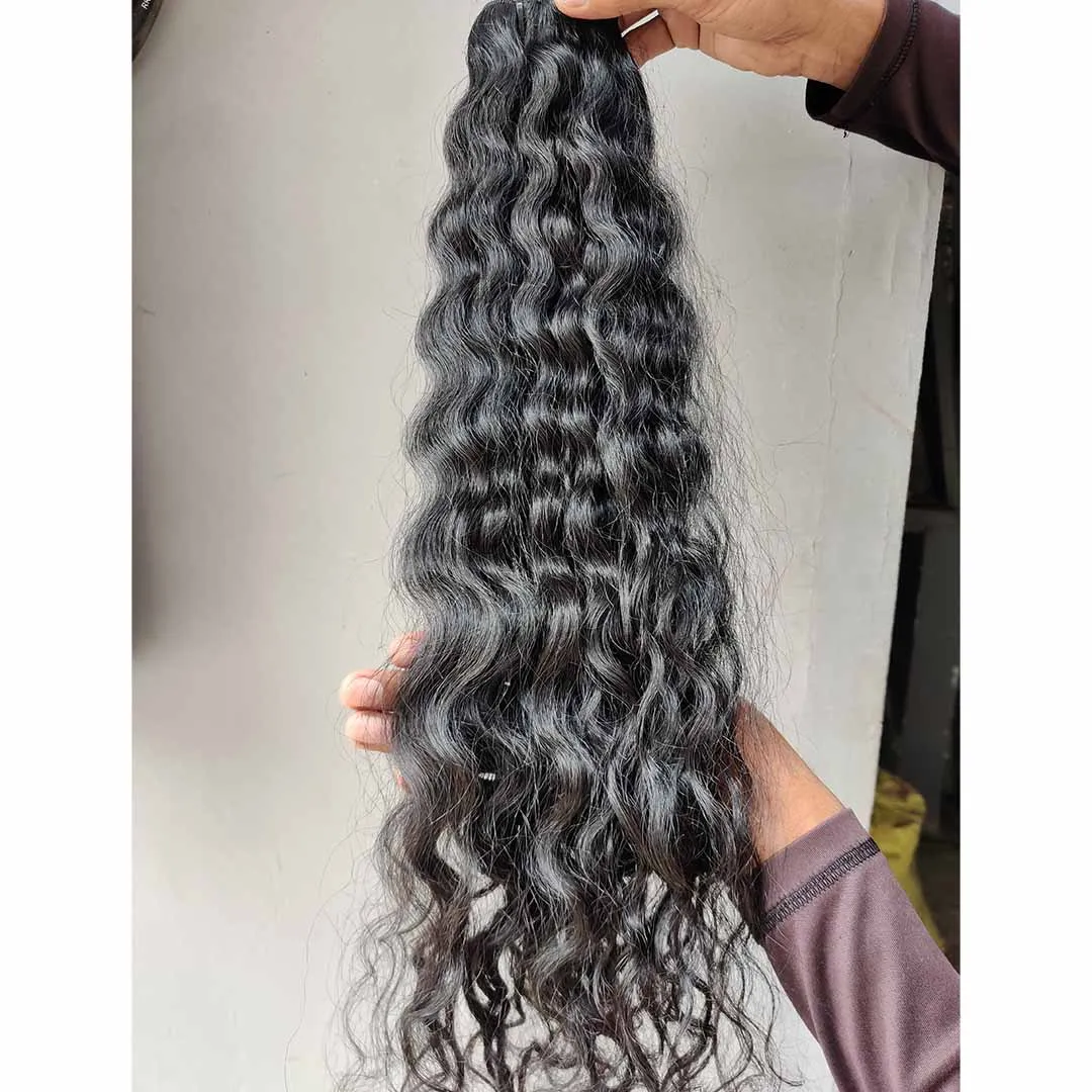 100% NATURAL VIRGIN STRAIGHT INDIAN TEMPLE HAIR UNPROCESSED MACHINE DOUBLE WEFT BUNDLES AND WIGS MANUFACTURER
