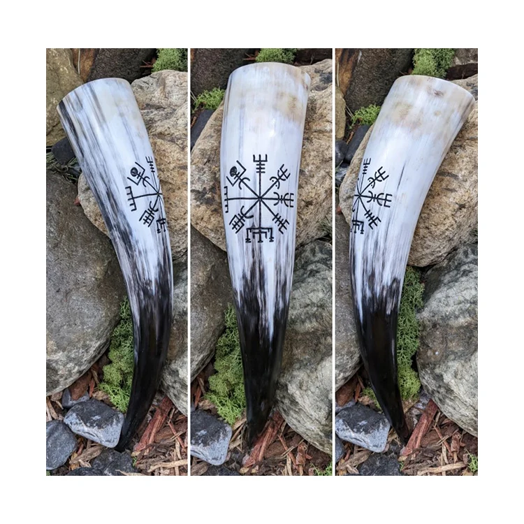 Supreme Quality Wholesale Manufacturer Supply Handcrafted Drinking Horn 100% Natural Viking Drinking Horn Beer Drinking Horn