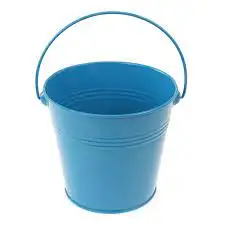 Blue Steel Serving Buckets Mini Chip Royal Metal Ice Bucket with Tong Aluminum Champagne