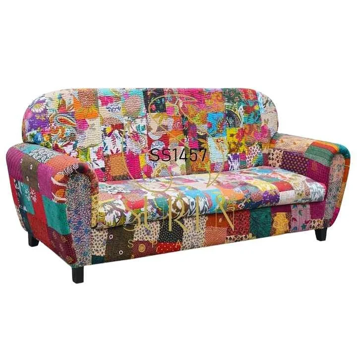 Новейшая коллекция уникального дизайна, раджастхани гудри, тканевый трехместный диван для отеля, курортного дома, виллы