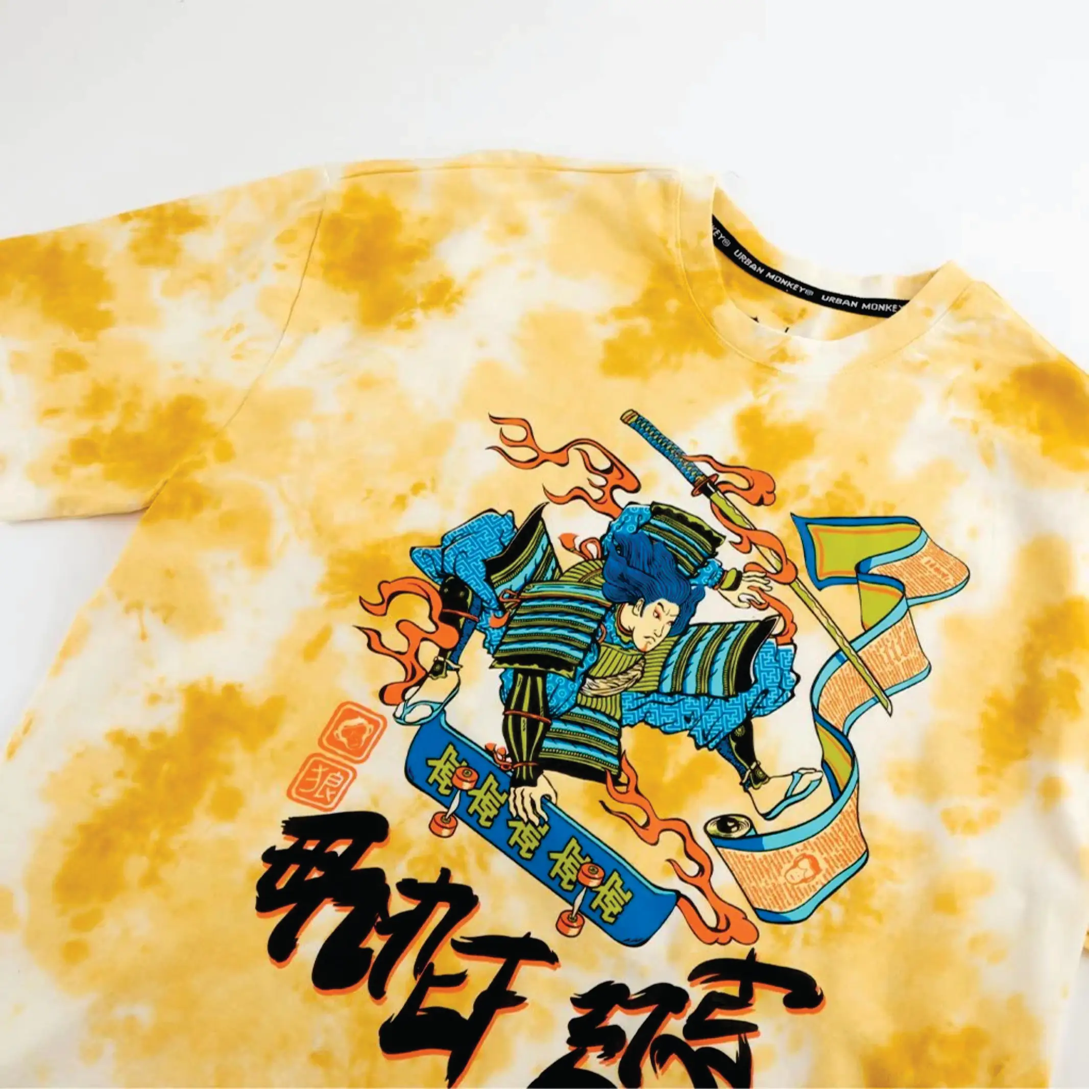 Wholesale Black Hip Hop Acid Wash T-Shirt - Custom Logo Oversized Vintage High Street Tee for Men