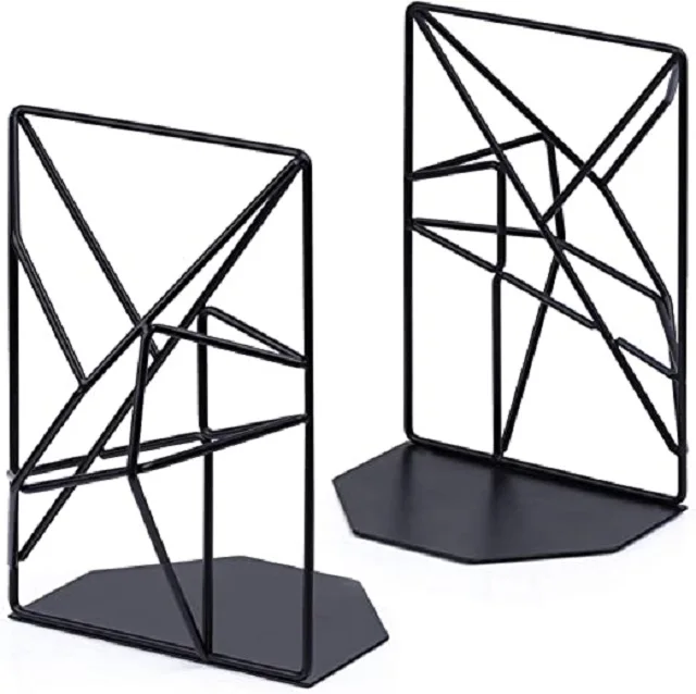 New Arrival Metal  Book Ends For Home  School Library Book Shelf  Office Desk Decorative Book Case