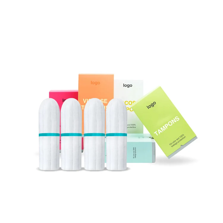 Private label 100% natural period used cbd plastic applicator medical tampon