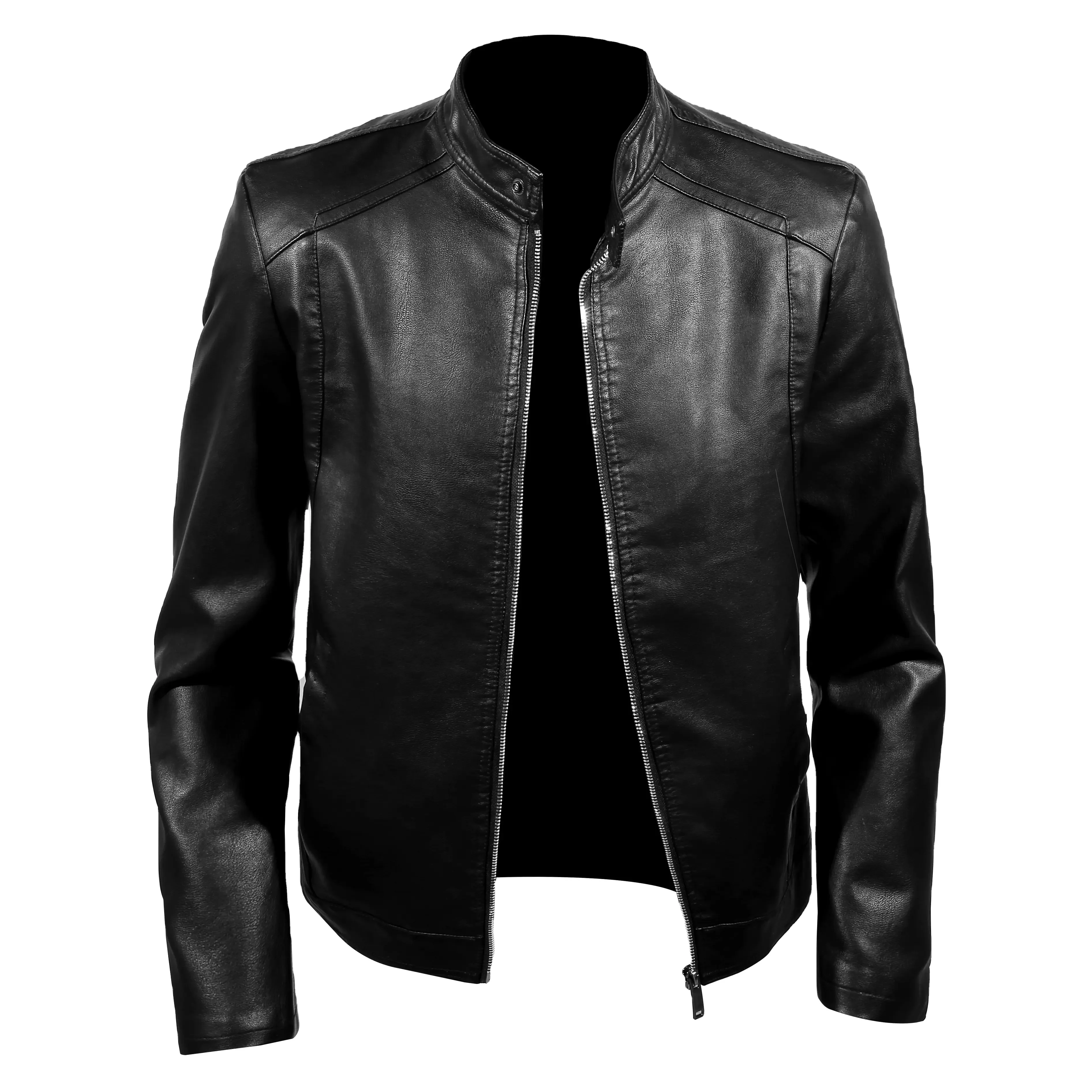 Manufacturer Wholesale New Leather Men Windbreaker Softshell Jacket Heated