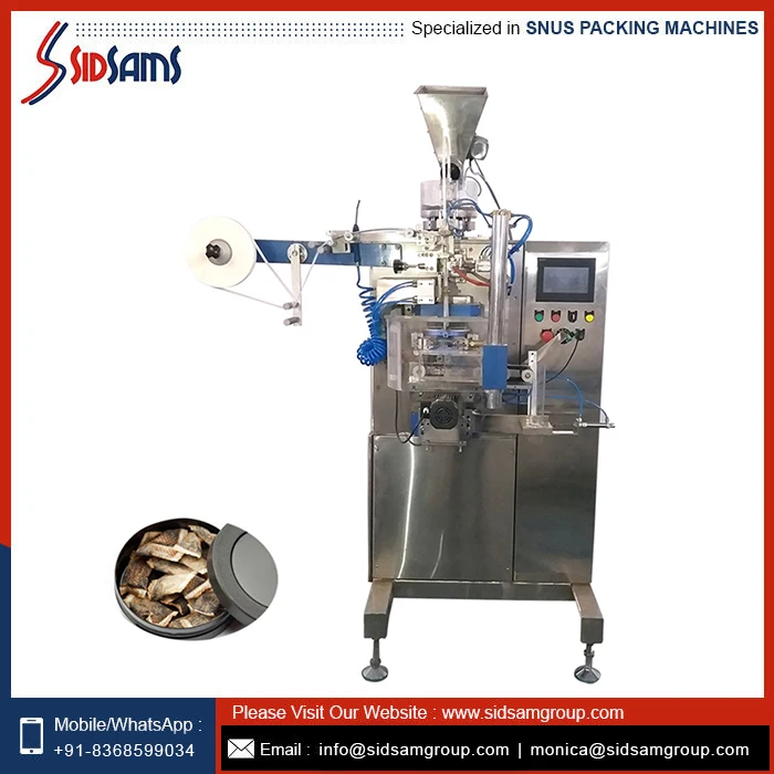 Best Quality Fully Automatic  Swedish Snus Packing Machine From India