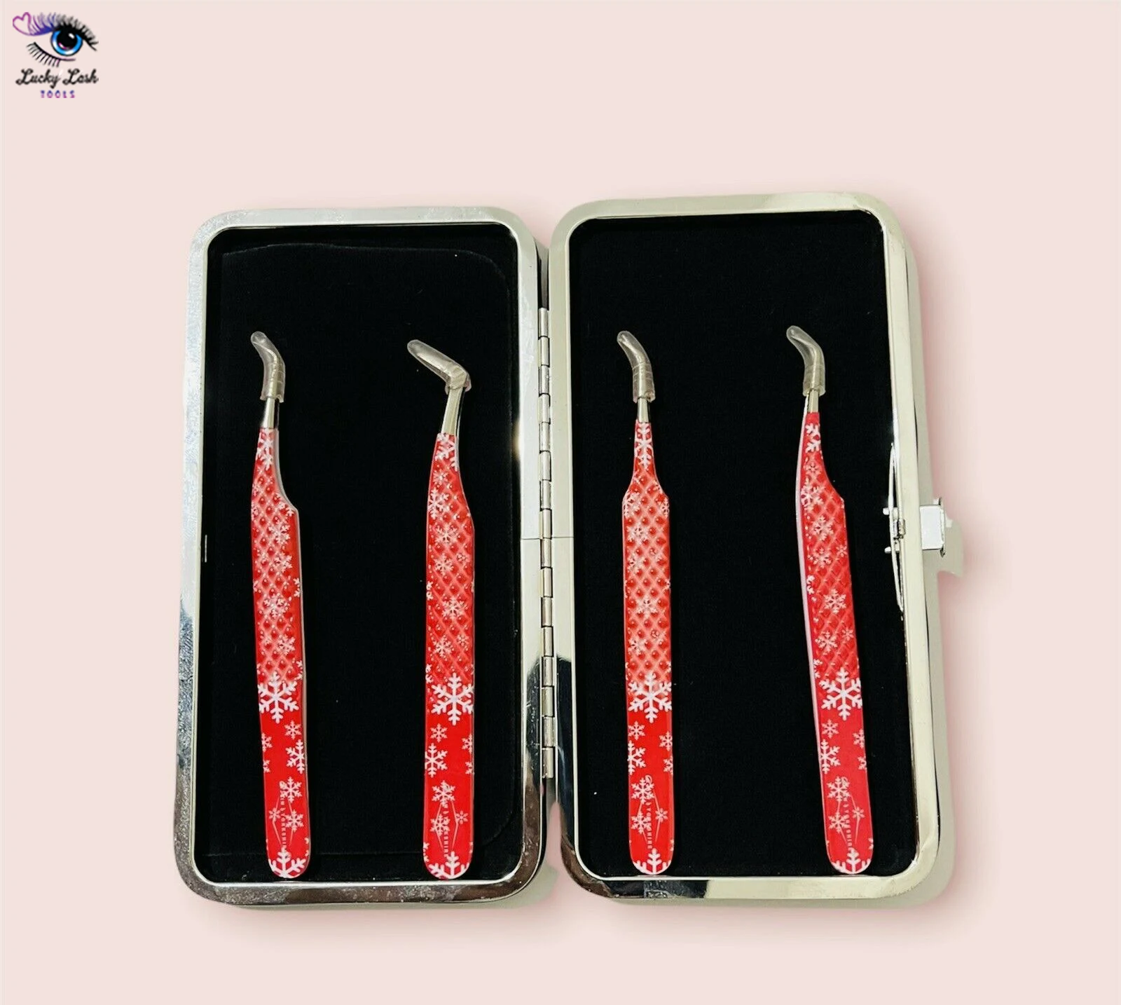 Сделанные в Пакистане красивые пинцеты для наращивания ресниц с индивидуальным логотипом изогнутых наконечников Пинцет