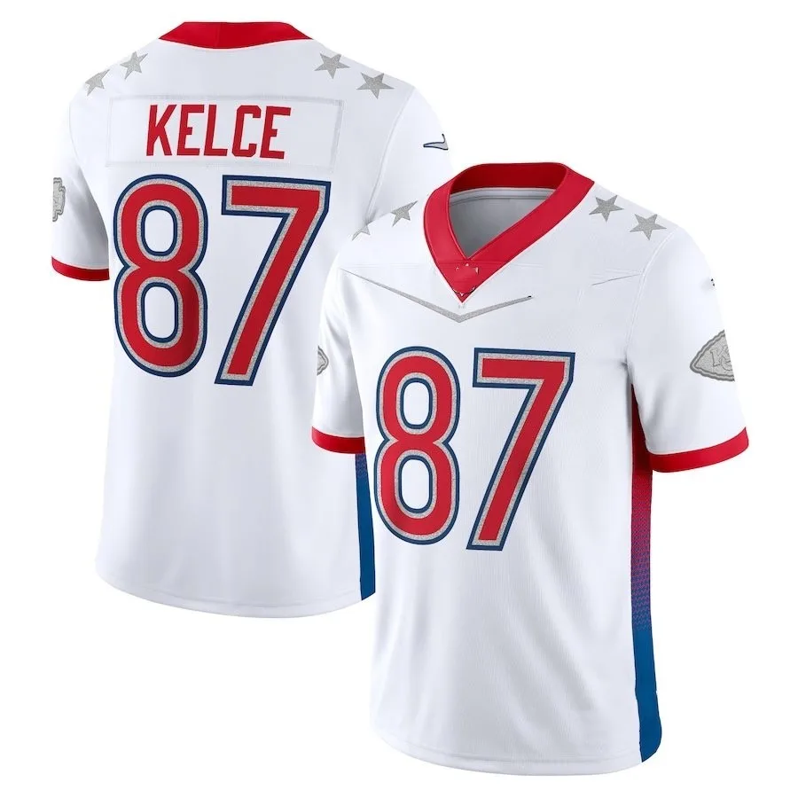 Новинка 2023 сшитая футболка с надписью «Pro_Bowl» для американского футбола Джерси Los Angeles Charger #10 Джастин Герберт Питтсбург