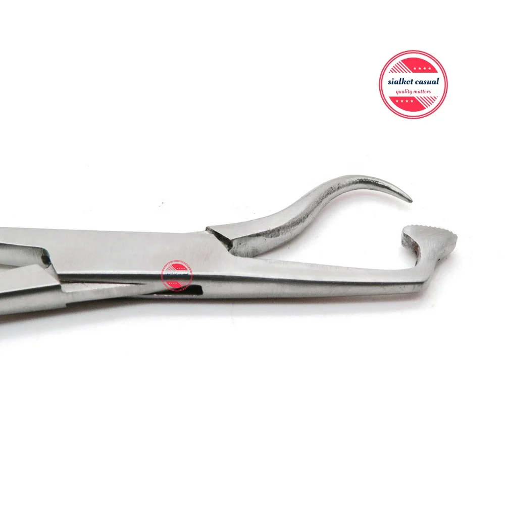 Bone Holding Forceps 6 inch Reduction Curved Serrated Jaw with Speed Lock Surgical  Orthopedic Instruments