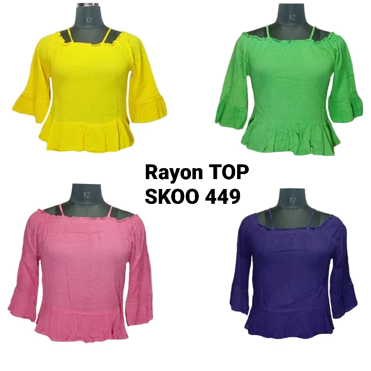 MODEL  rayon stylish top fashionable trendy item  in casual dress