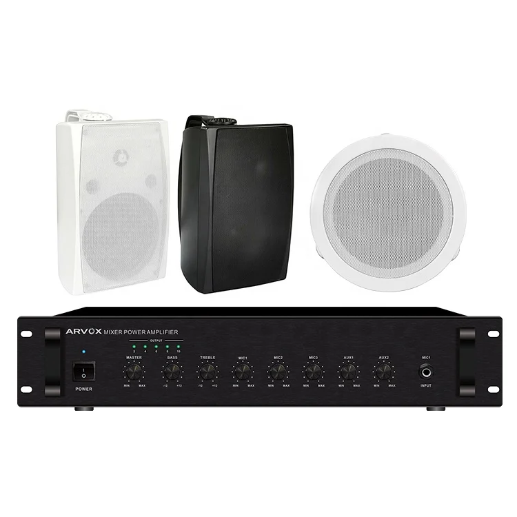 WS9 клубный полный комплект коммерческая система Па с Bluetooth деревянный церковный офисный потолочный динамик металлический музыкальный объемный звук