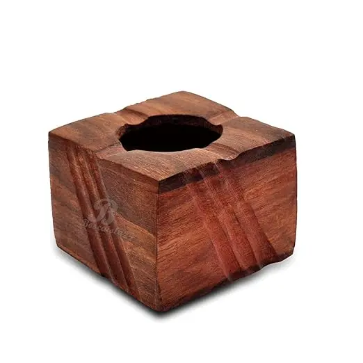 Round Shape Modern Hand Engraved Brass Container Ashtray Ash Catcher For Home Table Top Serving For Ash Storage Ash Holder Trays