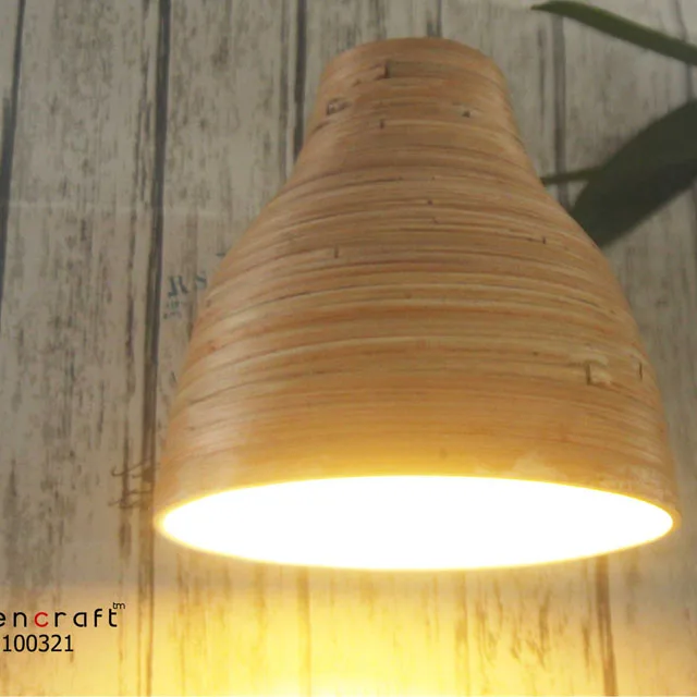 Bamboo Pendant Light Rattan Chandelier Lights with Handmade Woven shade Home Decoration Fixtures