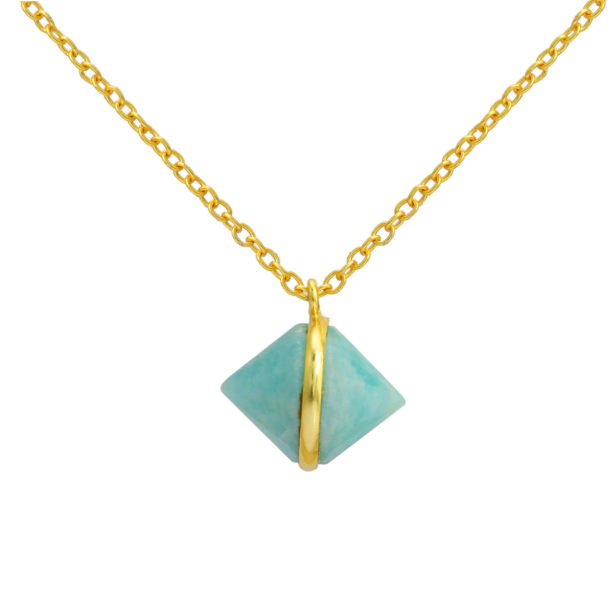 High Quality 925 Sterling Silver Woman and Girl Classic Stylish Handmade Wholesale Supple Amazonite Fancy Necklaces