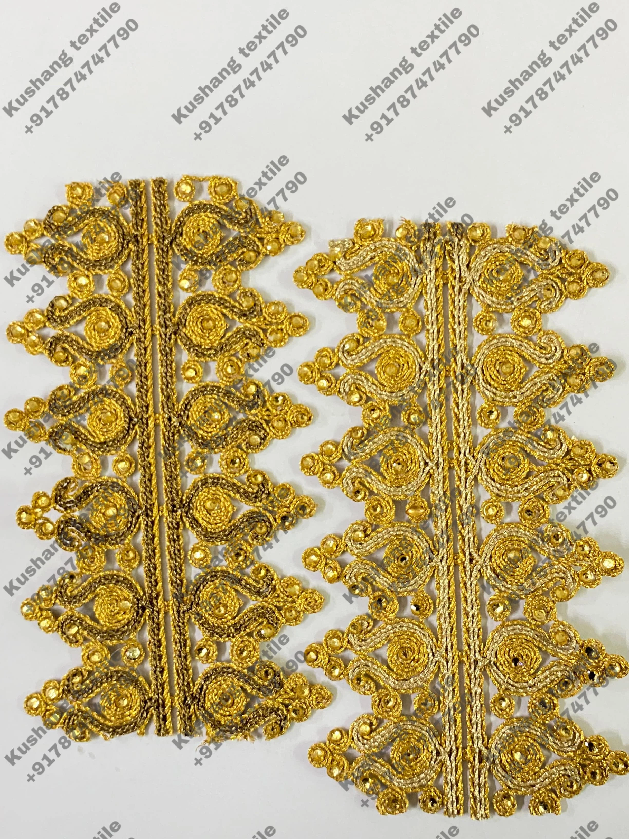 Golden Morocco Lace Trim Embroidery Beads Sequin Lace Trim Garments Lace Borders Deals In Wholesale