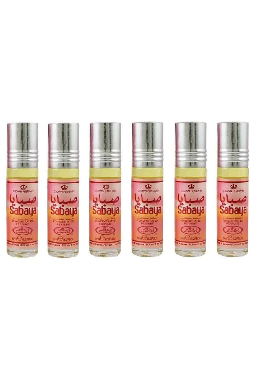 Perfume oil Sabaya 6 ML by AL REHAB 100% Oil AL Rehab Dubai Arabic perfumes Alcohol-free