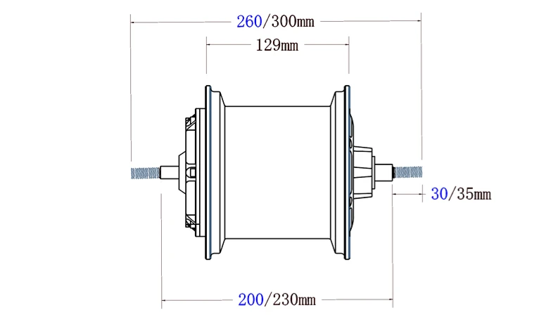 15 inch 3500w scooter hub motor 48v-120v 120km/h tubeless tire