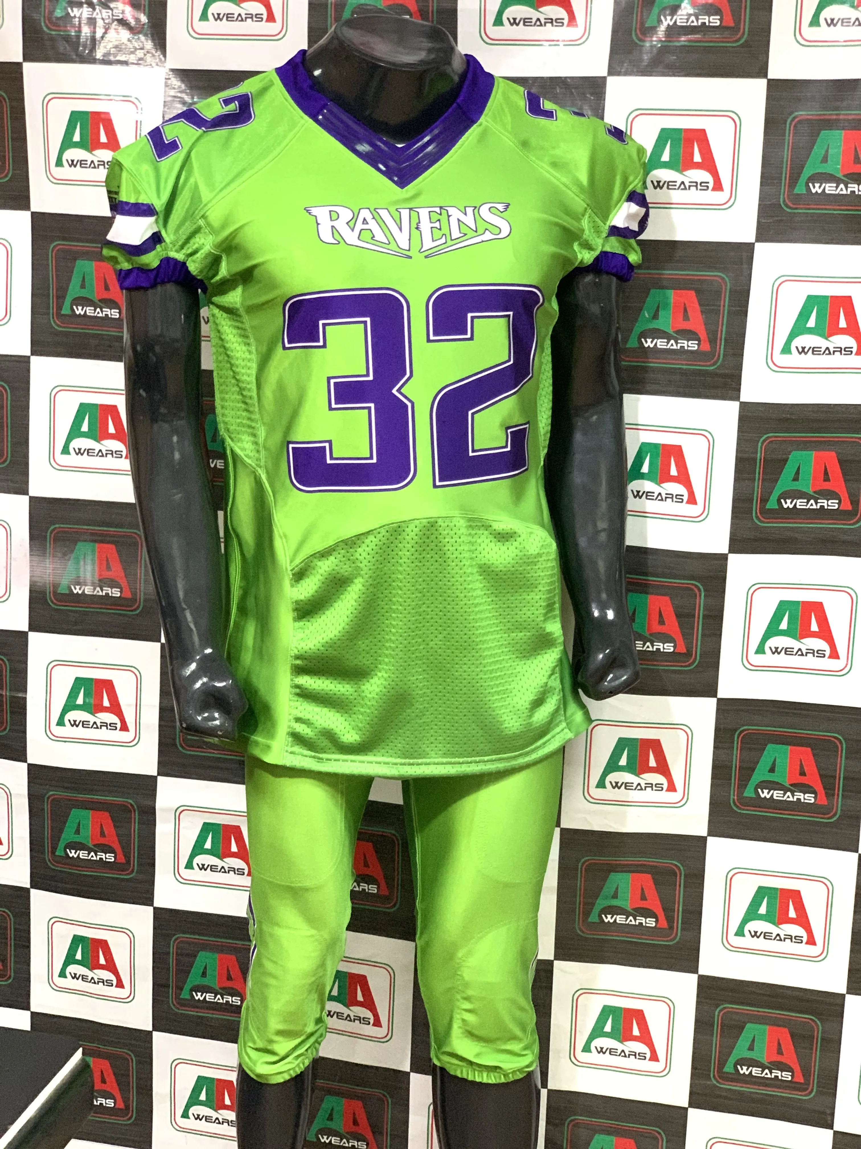 Any design full custom American Football Jersey  Sleeveless Shorts Practice Wear Youth Adults Sublimation Men Women