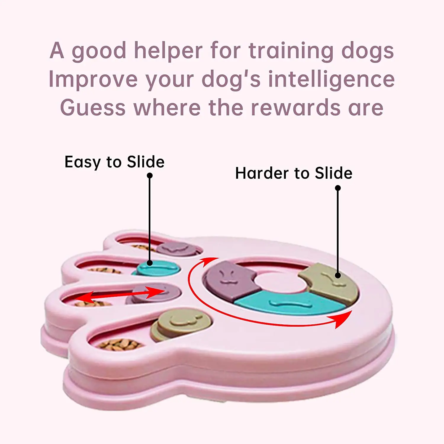 SJZ 2022 new Design Eco-friendly IQ Pet Educational Training Dogs Slow food puzzle feeder pet treat dispensing dog toy