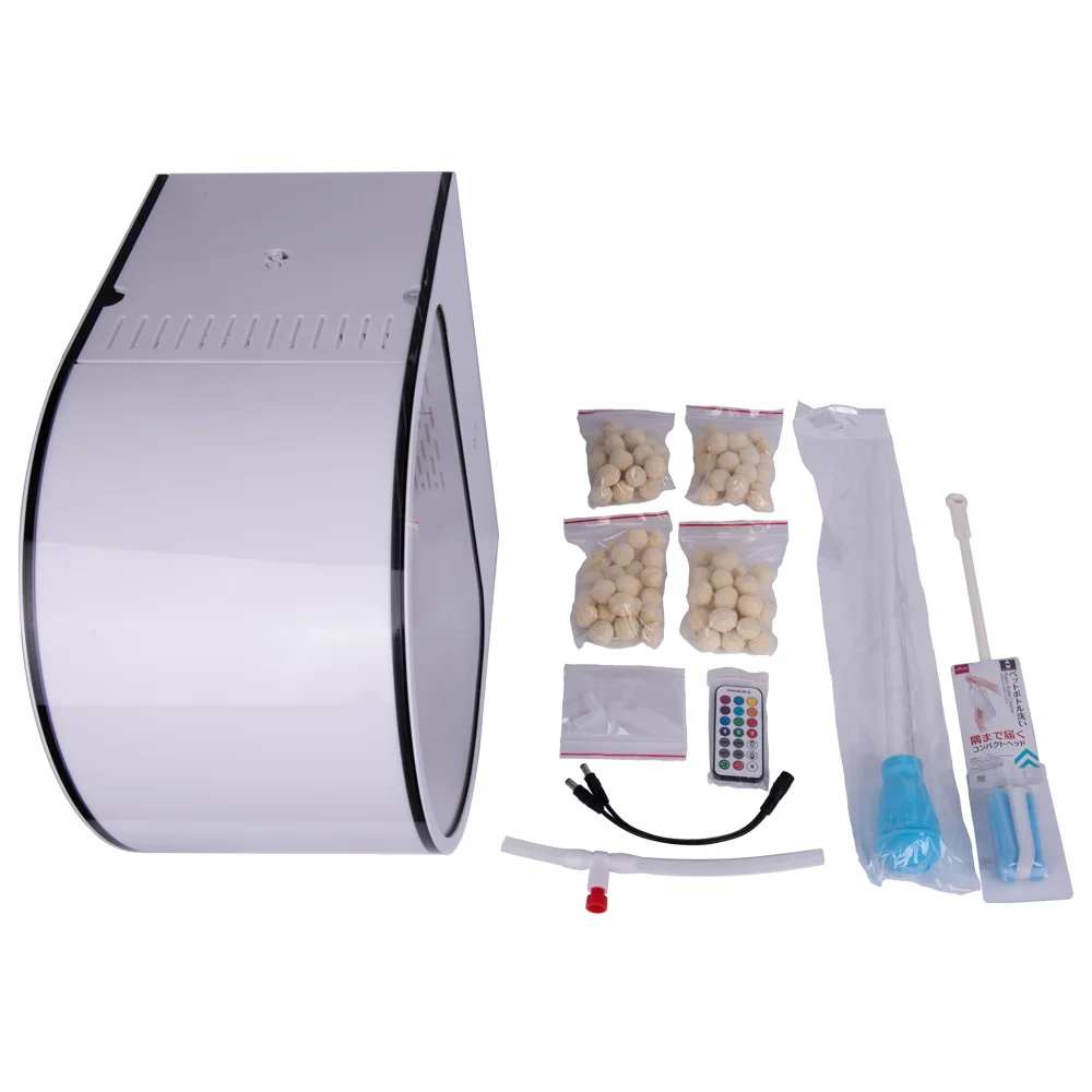 Home Office 22L D-type aquarium led lights Aquarium With Filter Tank For Jellyfish