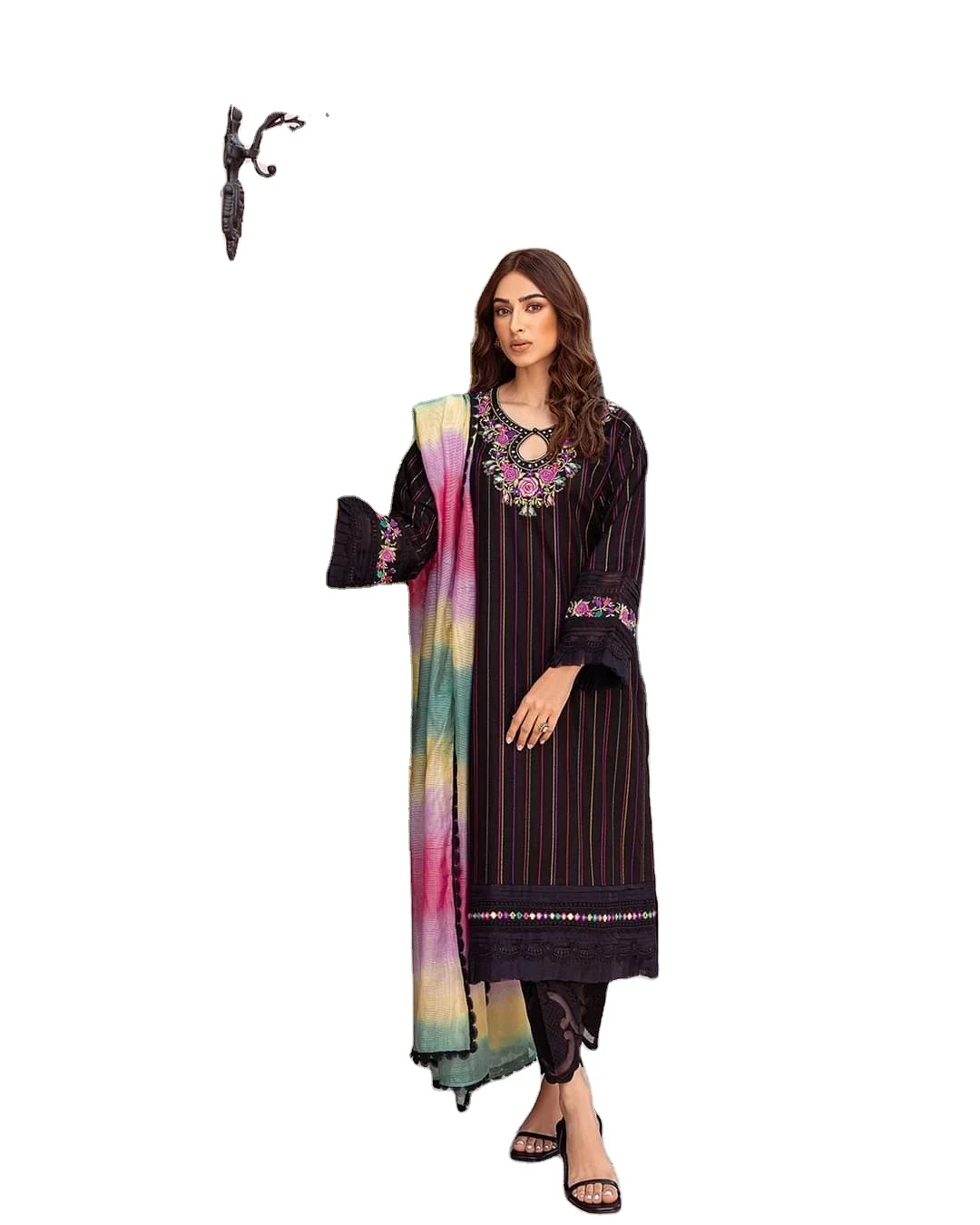 India & Pakistan Clothing saree panjabi ethnic hot selling 2022 model lawn suit very beautiful bright good looking lengha  134