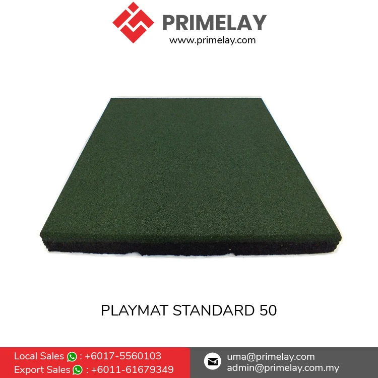 Competitive Price Premium Quality 50mm Thickness Rubber Flooring Playmat SQ 50 for Swimming Pool Surrounded Flooring
