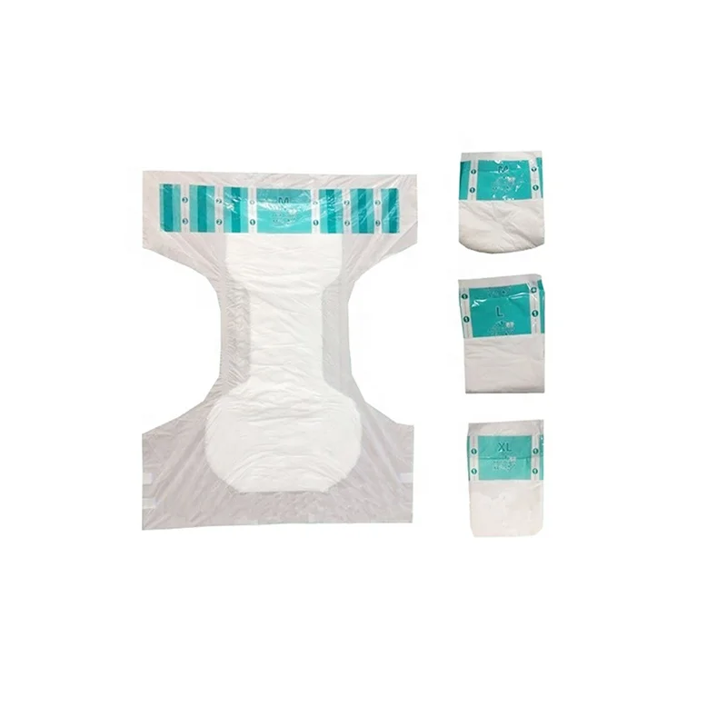 High Absorption Adult Diapers Packaging Diaper Printed Plastic Disposable Wholesale Adult Diaper Ultra Light Soft Breathable