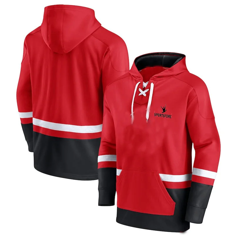 OEM Custom New Arrival Best Design Ice Hockey Hoodies Customized Logo Printing Sports Wear 2022 Light Weight Ice Hockey Hoodies