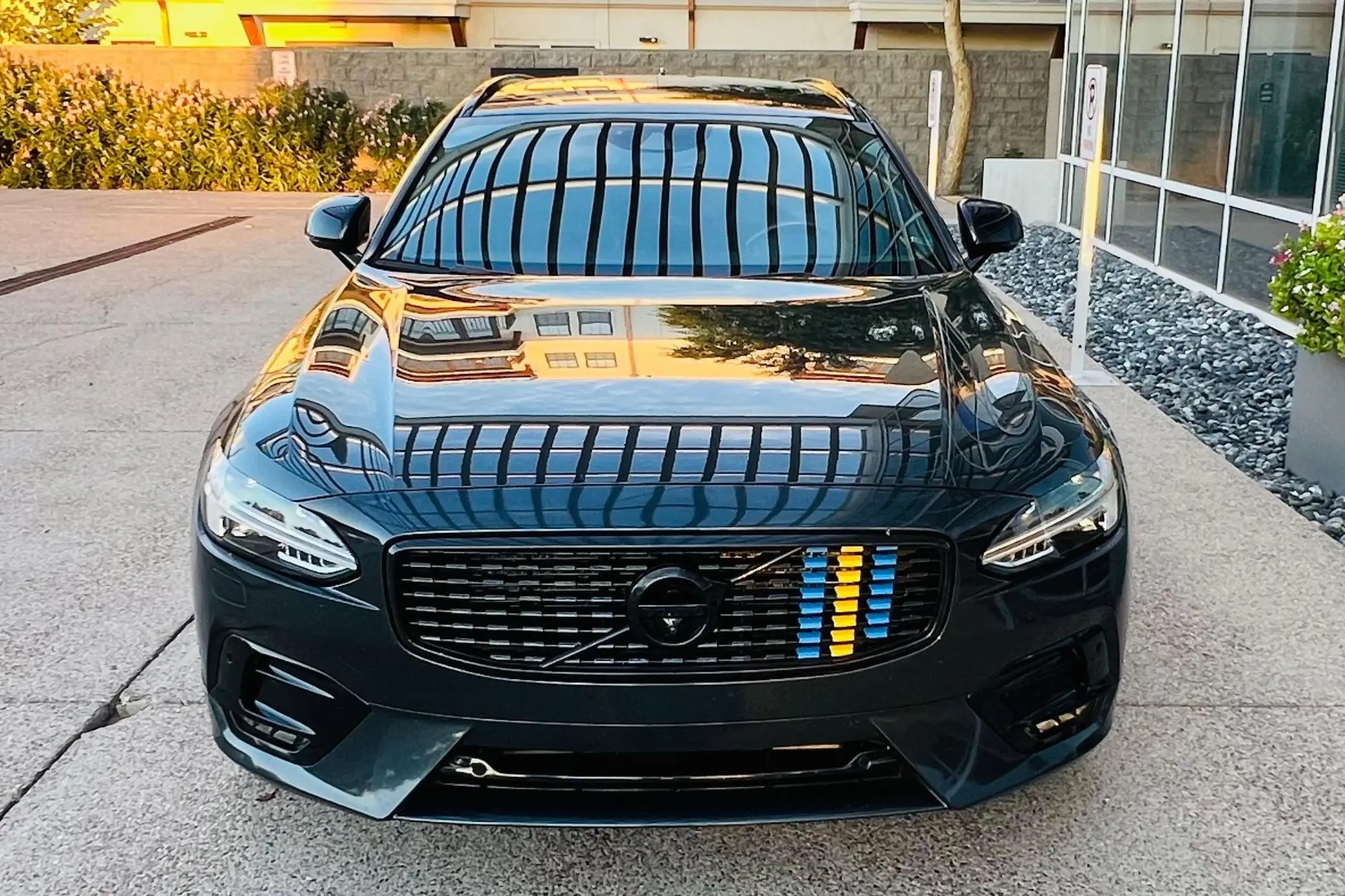 2020 Volvo V90 T6 R-Design AWD Подержанный электромобиль с кожаными сиденьями задняя камера левое Рулевое управление