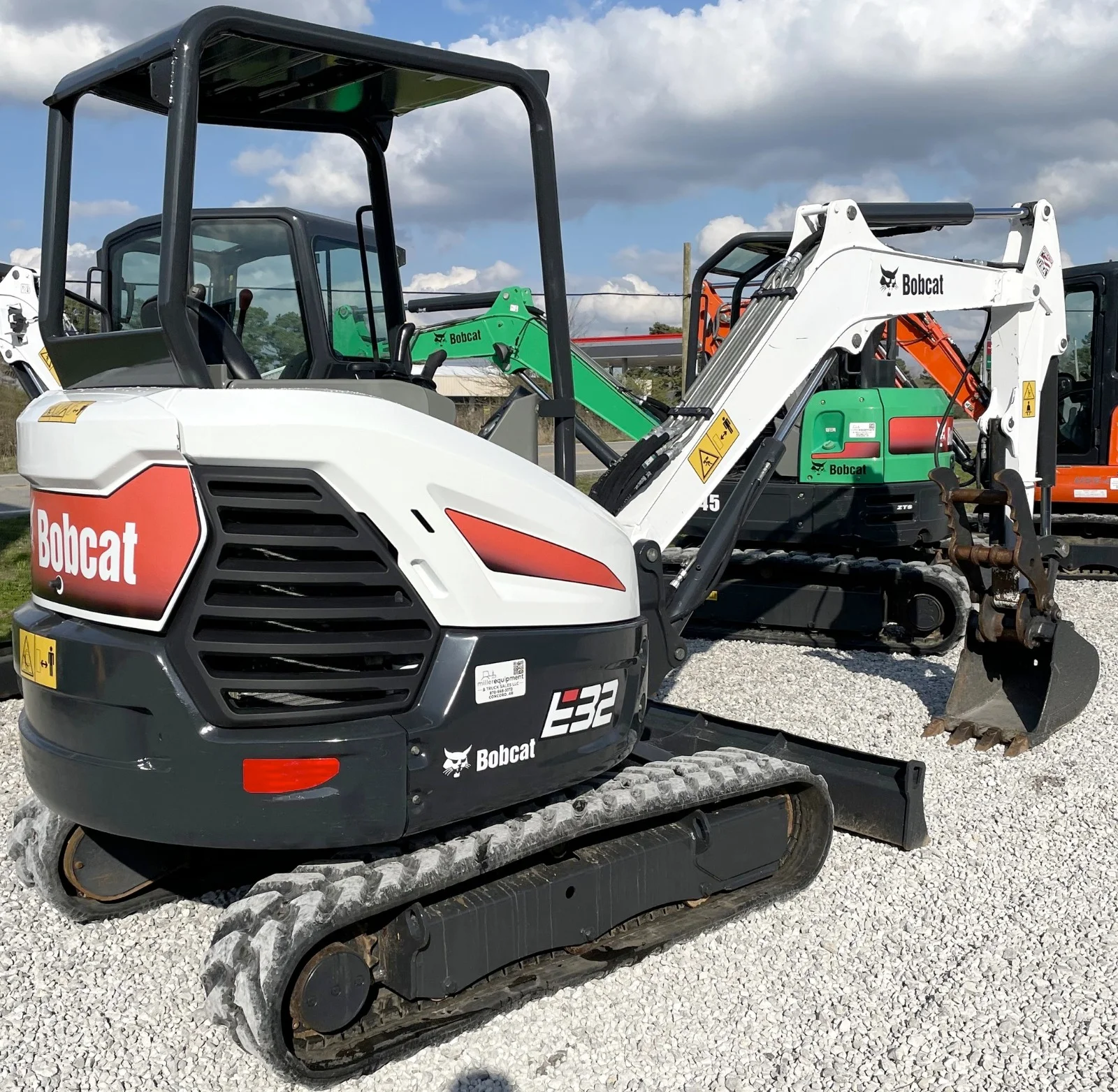 2021 Bobcat E32i Mini Excavator 1,860 Hours, 24 HP Diesel Engine Free Shipping