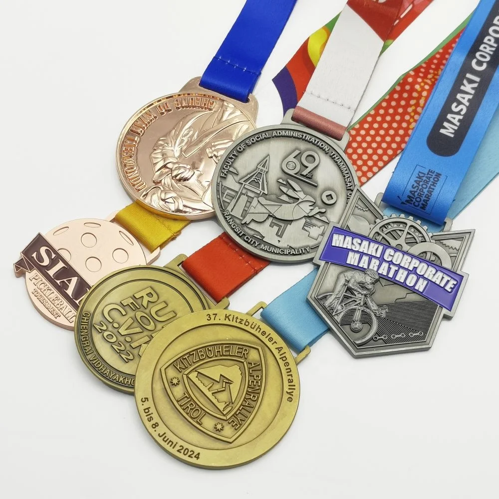 Factory Custom Logo Sport Anti-barss Gold Champions Souvenir Cycling Football Basketball Marathon Finisher Winner Award Medals