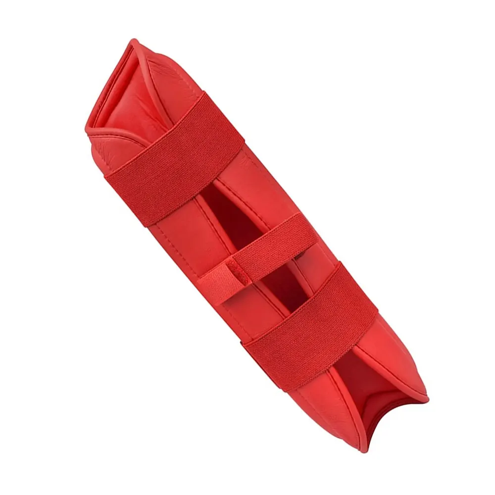 2024 Latest Model Training Wear Shin Guard Custom Made Genuine Leather Boxing MMA Thai Pads In Plain Color