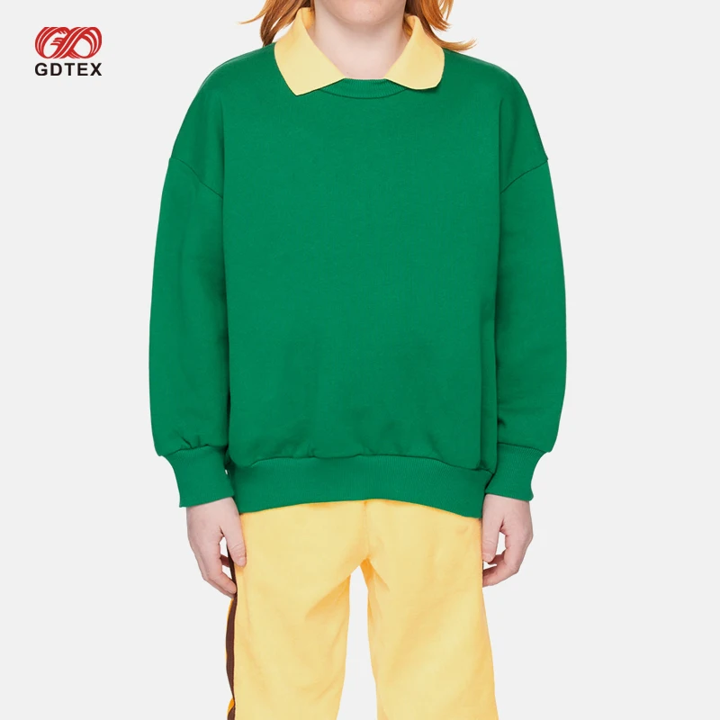 GDTEX Custom Classic Tennis Sport French Terry Crewneck Sweatshirt and pants tracksuit streetwear 2pcs children clothing set