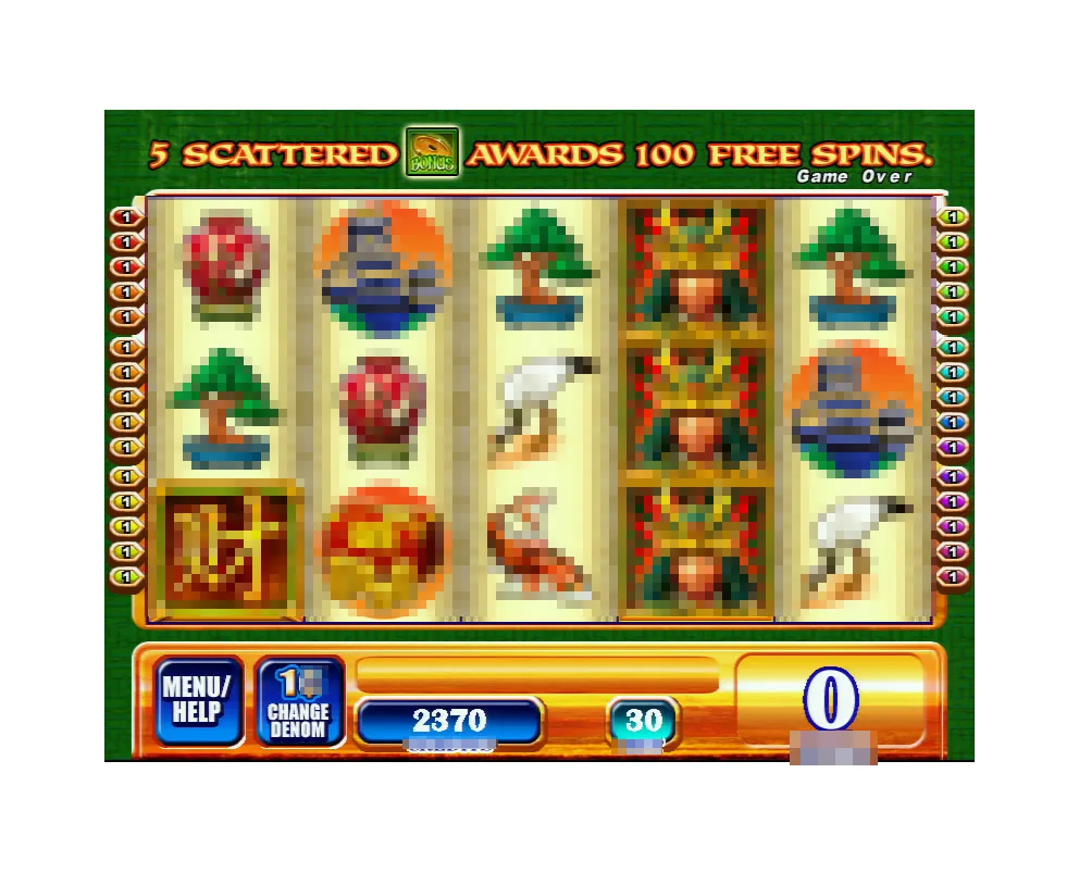 Samurai Master 30 line WMS NXT G1 game board arcade game machine tragamonedas WMS550 POG factory