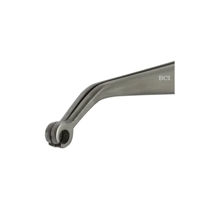 Corn Suture Tweezer Angular Curved