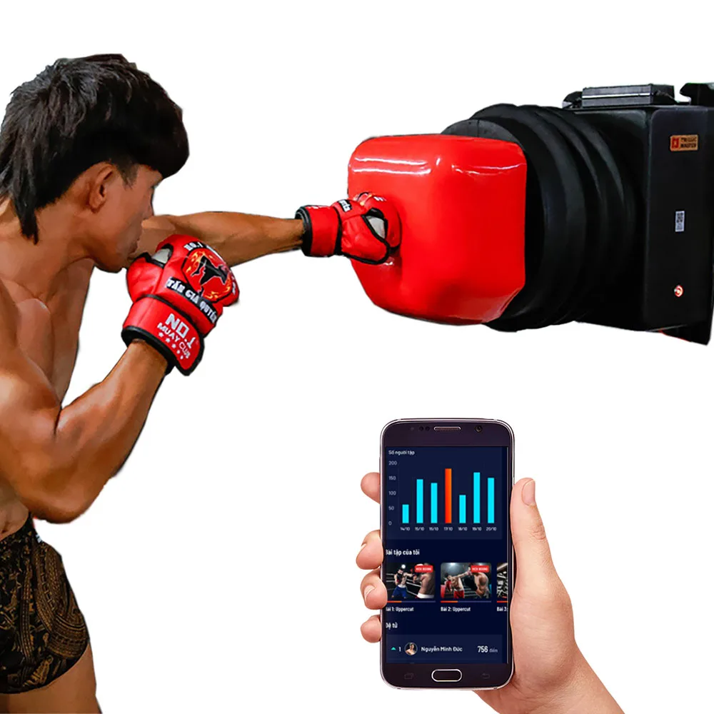 Smart Modern Boxing Gym Equipment  with Punching Modes of Music, Freestyle and Stress Relief at Family and Gym