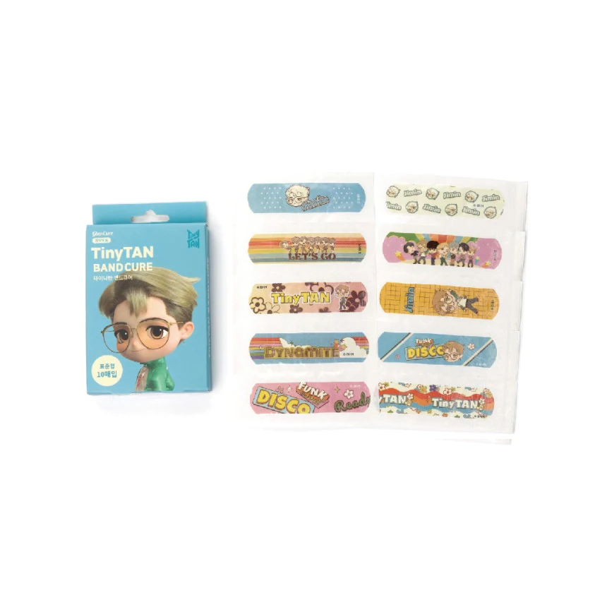 TinyTAN Disposable Bandage 10 different bandage designs per member New Best Selling In Korea The Best Selling