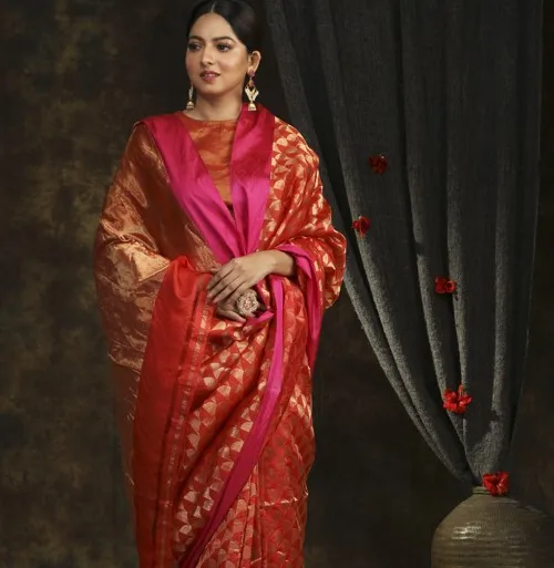 100% Pure West Bengal Handloom Silk Saree Soft Indian & Pakistani Clothing for Women Wedding & Party Wear