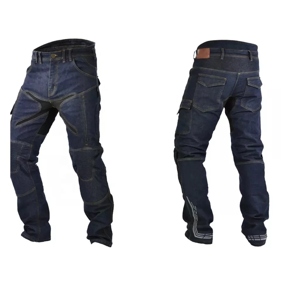 Fashion Motocross Pants Motorcycle Pants Men Biker Motorbike Motorcycle Jeans Protective Gear Riding denim pant